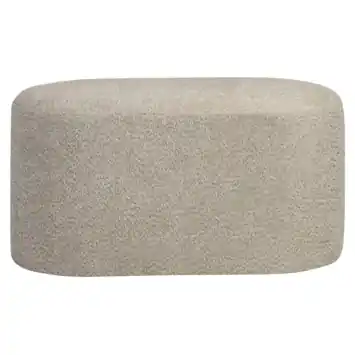 KARWEI poef Eveline beige stof