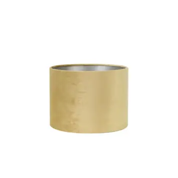 Lampenkap velours goud Ø25x18 cm