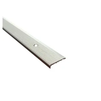 Trapkant aluminium mat zilver 25x6x2000x1,6mm
