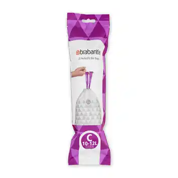 Afvalzak met trekbandsluiting 'PerfectFit' C, 10-12 liter (20 stuks/rol)