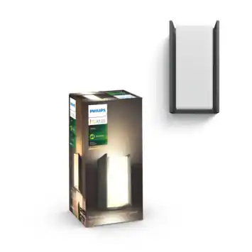 Philips Hue muurlamp Turaco antraciet - warmwit licht 9W