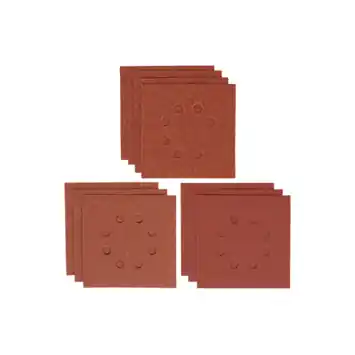Irwin schuurvel 115 x 115 mm K80/K120/K180 zelfhechtend, met perforatie, 10 stuks.