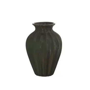 Keramieken vaas groen 25,4x25,4x38cm