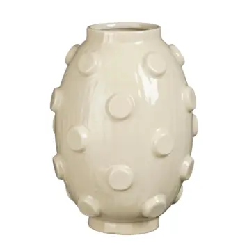 Vaas beige - l28xb28xh38,5cm