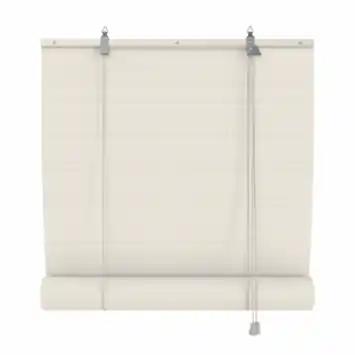 KARWEI bamboe roll-up lichtdoorlatend wit (kleurnr. 1025) 150x180 cm (bxh)