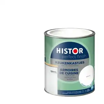 Histor Perfect Finish keukenkastjes binnenlak zijdeglans 7000 wit 750 ml