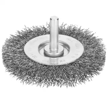 Irwin staaldraadband Ø 75 mm voor (accu)boormachine. Voor schuren metaal.
