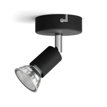 Philips Limbali opbouwspot zwart 50W