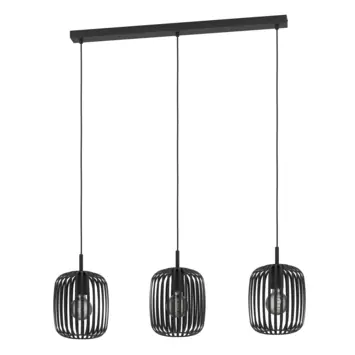 Eglo hanglamp Romazzina 3-lichts zwart