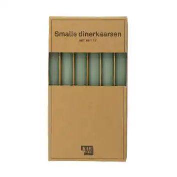 Kaars diner smal geel 17 cm - set van 2