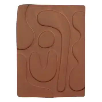 Muurdecoratie terra - l20,5xb27,5xh1,5cm