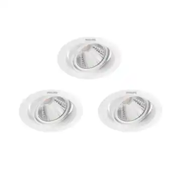 Philips inbouwspots Pomeron wit set van 3