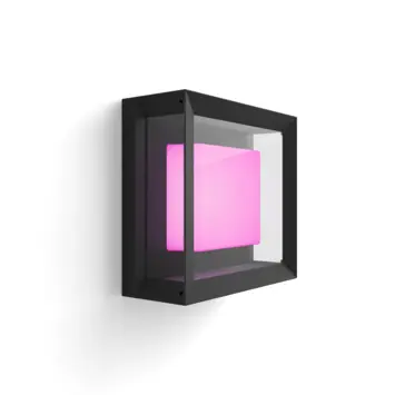 Philips Hue muurlamp zwart - wit en gekleurd licht 15W - vierkant