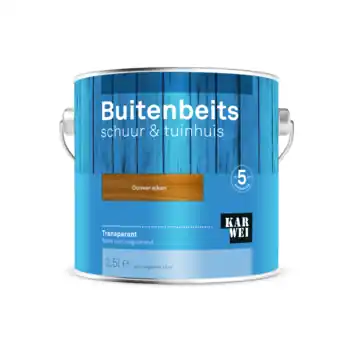 KARWEI buitenbeits schuur & tuinhuis transparant donker eiken 2,5 liter