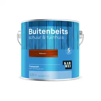 KARWEI buitenbeits schuur & tuinhuis transparant mahonie 2,5 liter