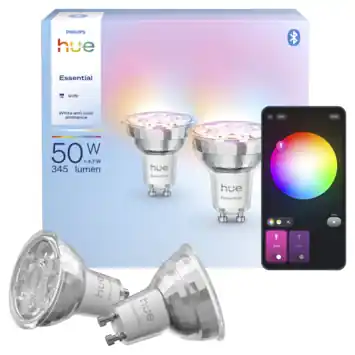 Philips Hue essential GU10 2 stuks 5W