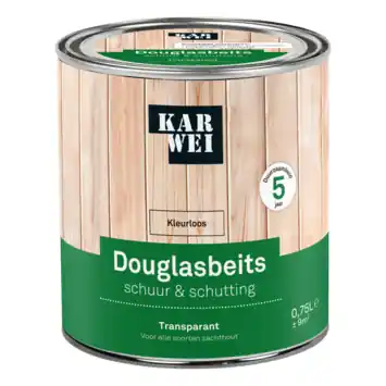 KARWEI douglas beits Schuur & Schutting transparant kleurloos 750 ml