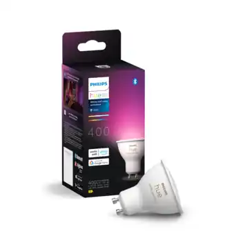 Philips Hue spot - wit en gekleurd licht 4.2W - 1 spot - GU10