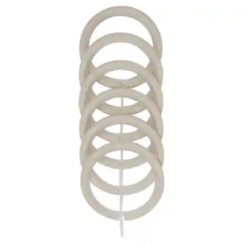 Intensions gordijnringen 28mm warm grey 6 stuks