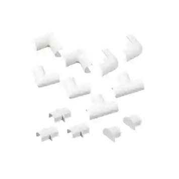 D-line Accessoireskit voor 20/10mm D-line Goot Wit
