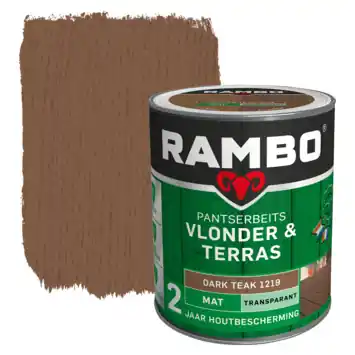 Rambo Pantserbeits Vlonder & Terras mat transparant dark teak 1 liter