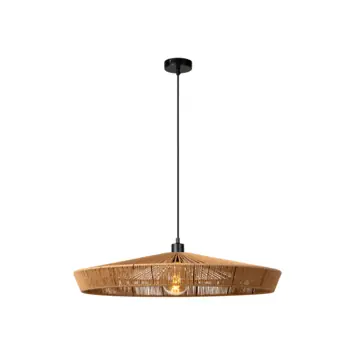 Lucide hanglamp Yunkai Ø 70 cm 60W natural houtlook