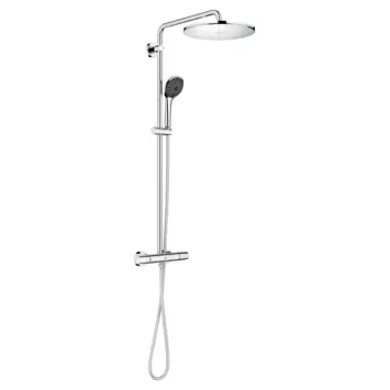 Grohe regendoucheset Quickfix Vitalio Joy XXL - hoofddouche 31 cm - met handdouche en thermostaatkraan 3 standen chroom - hartafstand kraan 15 cm