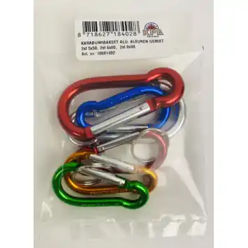 Karabijnhaken gemengd