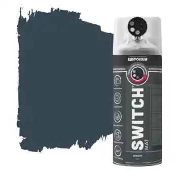 Rust-Oleum Switch spuitlak mat antraciet 400 ml