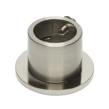 In de dag steun voor 20 mm gordijnroede RVS kleur 2 stuks