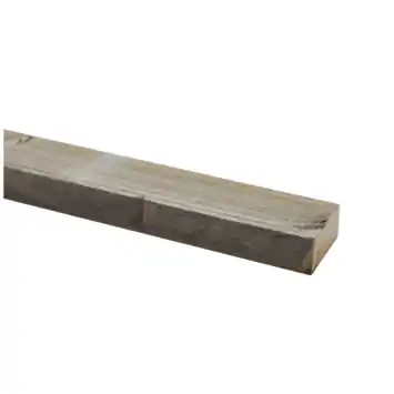 Steigerhouten lat geborsteld ca. 29x62 mm, lengte 250 cm vergrijsd