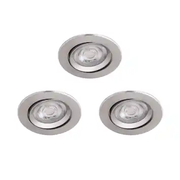Philips inbouwspots Sparkle nikkel set van 3