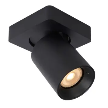 Lucide Nigel plafondspot zwart 10 cm