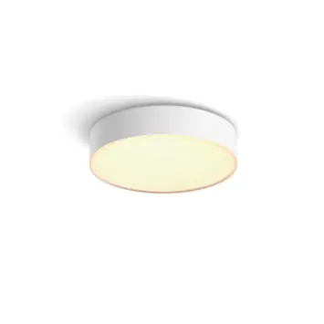 Philips Hue plafondlamp Enrave wit - warm tot koelwit licht 10W - Ø 26 cm - met 1 dimmer switch