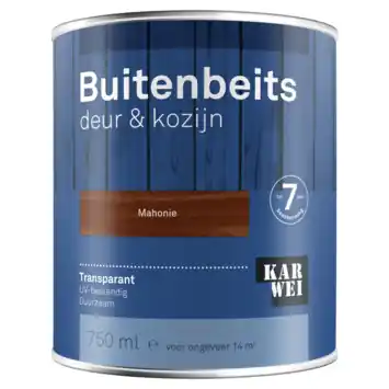 KARWEI buitenbeits deur & kozijn transparant mahonie 750 ml