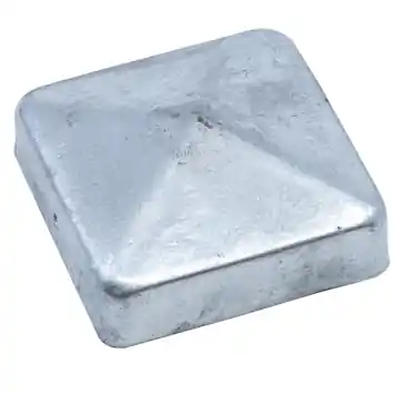 Afdekkap piramide tuinpaal verzinkt 7x7 cm