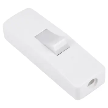 Handson snoerschakelaar met verlichting wit