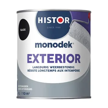 Histor Monodek Exterior muurverf zwart 1 liter