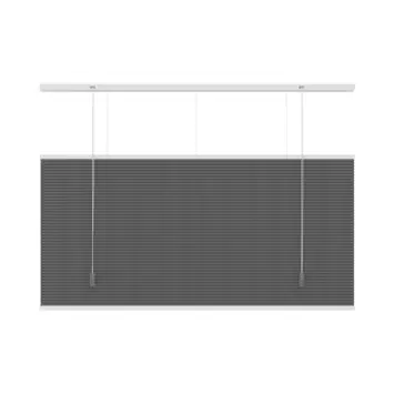 KARWEI dubbel plisségordijn lichtdoorlatend antraciet (kleurnr. 6003) 120x220 cm (bxh)