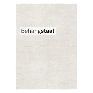 Behangstaal Le Noir & Blanc vliesbehang uni gebroken wit (dessin 4081-13)