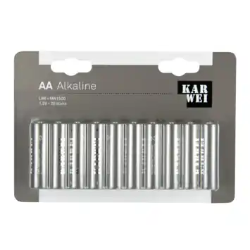 KARWEI Batterij Alkaline AA 20 stuks