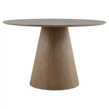 KARWEI eettafel Ivar bruin MDF hout Ø 120 cm
