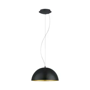 Eglo hanglamp Gaetano zwart/goud Ø38 cm