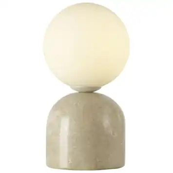 KARWEI tafellamp Rose beige marmer 20xØ11cm
