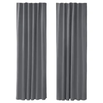 OK kant en klaar gordijn deels verduisterend antraciet 140x270 cm (bxh) - 2 stuks