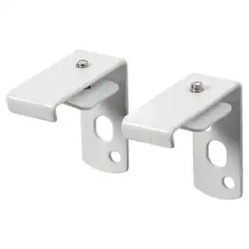 Intensions 3 cm wandsteun gordijnrail Plus wit 2 stuks