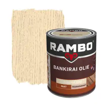 Rambo Bankirai olie transparant kleurloos 750 ml