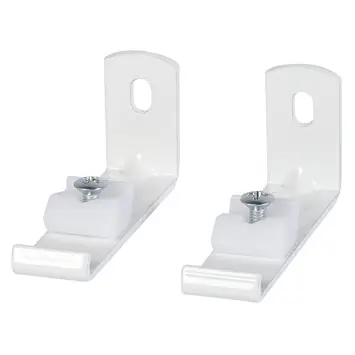 6 cm wandsteun gordijnrail Endless wit 2 stuks