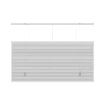 KARWEI dubbel plisségordijn lichtdoorlatend wit (kleurnr. 6001) 160x180 cm (bxh)