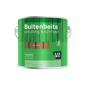 KARWEI buitenbeits schutting & tuinhout transparant grey wash 2,5 liter